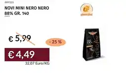 Prezzemolo e Vitale Novi mini nero nero 88% offerta