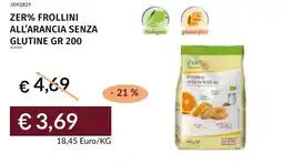 Prezzemolo e Vitale Zer% frollini all'arancia senza glutine offerta