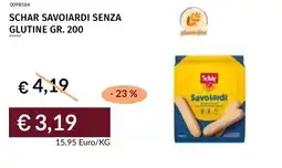 Prezzemolo e Vitale Schar savoiardi senza glutine offerta