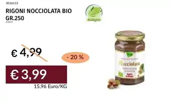 Prezzemolo e Vitale Rigoni nocciolata bio offerta