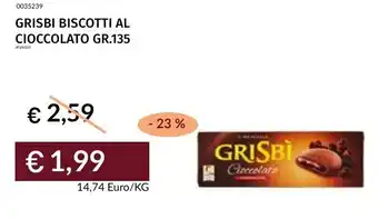 Prezzemolo e Vitale Grisbi biscotti al cioccolato offerta