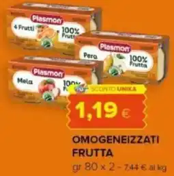 Oasi Omogeneizzati frutta Plasmon offerta