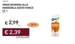 Prezzemolo e Vitale Orasi bevanda alla mandorla gusto vivace offerta