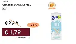 Prezzemolo e Vitale Orasi bevanda di riso offerta