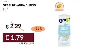Prezzemolo e Vitale Orasi bevanda di riso offerta