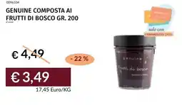 Prezzemolo e Vitale Genuine composta ai frutti di bosco offerta