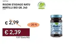 Prezzemolo e Vitale Rigoni d'asiago natu mirtilli bio offerta