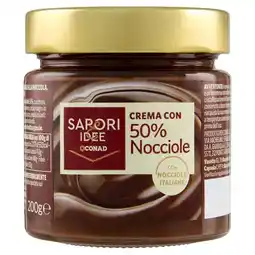 Spazio Conad CREMA SPALMABILE CON 50% DI NOCCIOLE SAPORI&IDEE CONAD offerta