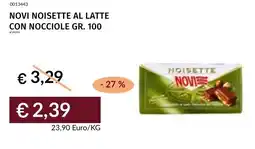 Prezzemolo e Vitale Novi noisette al latte con nocciole offerta