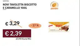 Prezzemolo e Vitale Novi tavoletta biscotto e caramello offerta