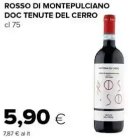 Oasi Rosso di montepulciano doc TENUTE DEL CERRO offerta