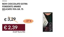 Prezzemolo e Vitale Novi cioccolato extra fondente amaro delicato 70% offerta