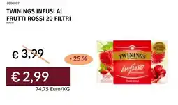 Prezzemolo e Vitale Twinings infusi ai frutti rossi offerta