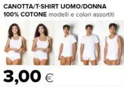 Oasi Canotta/t-shirt uomo/donna 100% cotone offerta