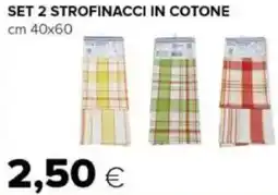 Oasi Set 2 strofinacci in cotone offerta