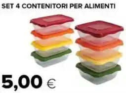 Oasi Set 4 contenitori per alimenti offerta