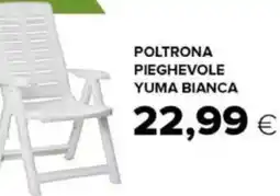 Oasi Poltrona pieghevole yuma bianca offerta