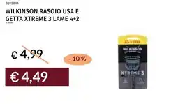 Prezzemolo e Vitale Wilkinson rasoio usa e getta xtreme 3 lame 4+2 offerta