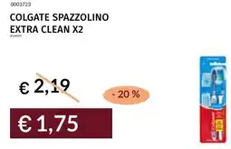 Prezzemolo e Vitale Colgate spazzolino extra clean x2 offerta