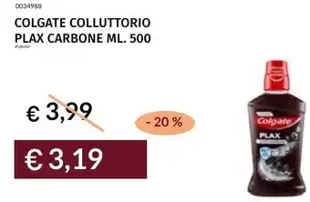 Prezzemolo e Vitale Colgate colluttorio plax carbone offerta