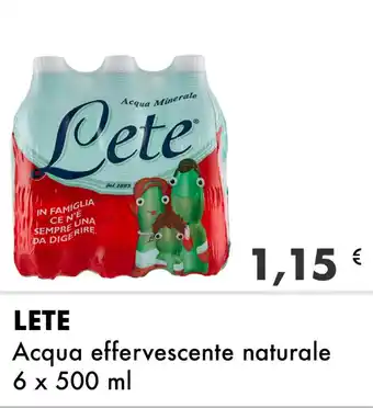 Iper Tosano LETE Acqua effervescente naturale offerta