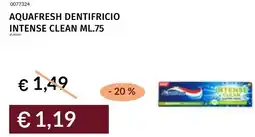 Prezzemolo e Vitale Aquafresh dentifricio intense clean offerta