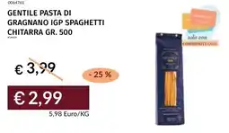 Prezzemolo e Vitale Gentile pasta di gragnano igp spaghetti chitarra offerta