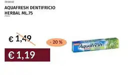 Prezzemolo e Vitale Aquafresh dentifricio herbal offerta