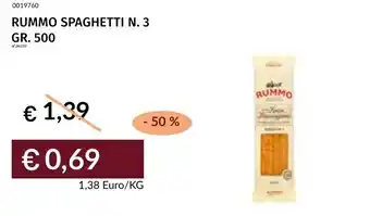 Prezzemolo e Vitale Rummo spaghetti n. 3 offerta