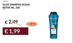 Prezzemolo e Vitale Gliss shampoo acqua revive offerta
