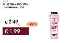 Prezzemolo e Vitale Gliss shampoo seta luminosa offerta