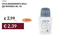 Prezzemolo e Vitale Lycia deodorante roll- on invisible offerta