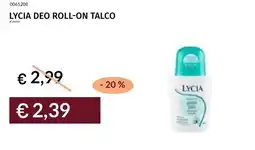 Prezzemolo e Vitale Lycia deo roll-on talco offerta