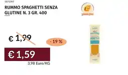 Prezzemolo e Vitale Rummo spaghetti senza glutine n. 3 offerta