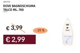 Prezzemolo e Vitale Dove bagnoschiuma talco offerta