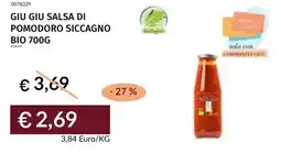 Prezzemolo e Vitale Giu giu salsa di pomodoro siccagno bio offerta