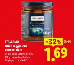 Lidl ITALIAMO Olive Taggiasche denocciolate offerta