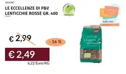 Prezzemolo e Vitale Le eccellenze di p&v lenticchie rosse offerta