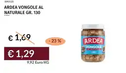 Prezzemolo e Vitale Ardea vongole al naturale offerta