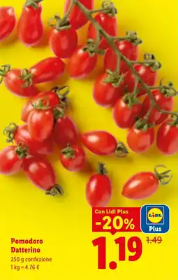 Lidl Pomodoro Datterino offerta