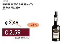 Prezzemolo e Vitale Ponti aceto balsamico spray offerta