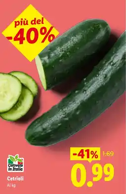 Lidl Cetrioli offerta