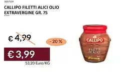 Prezzemolo e Vitale Callipo filetti alici olio extravergine offerta
