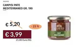 Prezzemolo e Vitale Campisi pate mediterraneo offerta