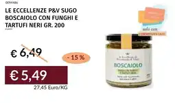 Prezzemolo e Vitale Le eccellenze p&v sugo boscaiolo con funghi e tartufi neri offerta