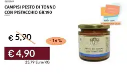 Prezzemolo e Vitale Campisi pesto di tonno con pistacchio offerta