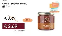 Prezzemolo e Vitale Campisi sugo al tonno offerta