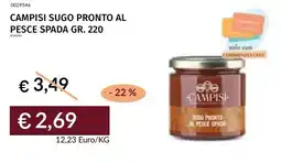 Prezzemolo e Vitale Campisi sugo pronto al pesce spada offerta