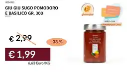 Prezzemolo e Vitale Giu giu sugo pomodoro e basilico offerta