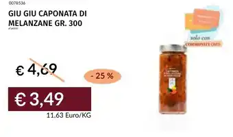 Prezzemolo e Vitale Giu giu caponata di melanzane offerta